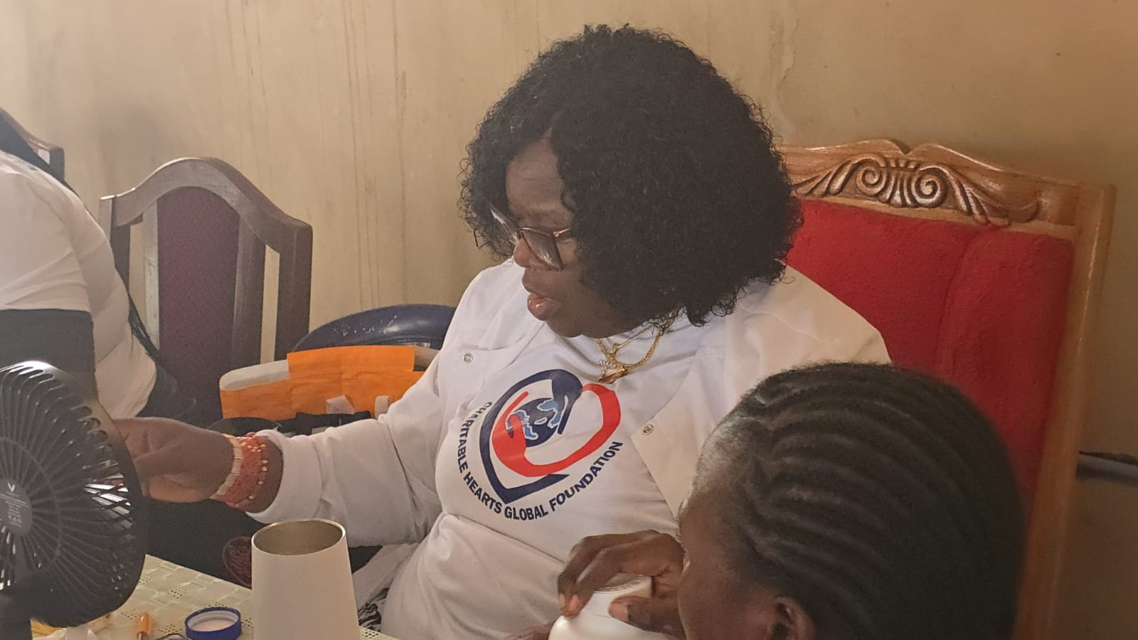 Hands-on care during the outreach